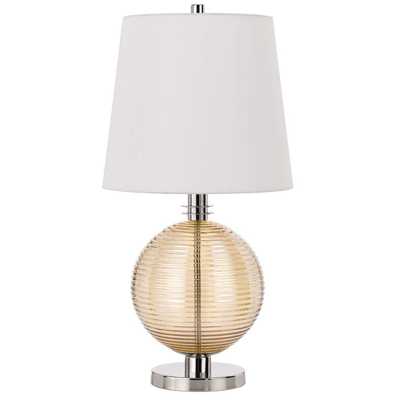 Image 2 Salisbury Smoky Amber Glass Table Lamp