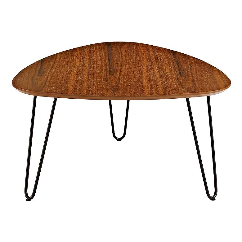 Image 3 Salish 32 inch Wide Walnut Wood Modern Coffee Table more views