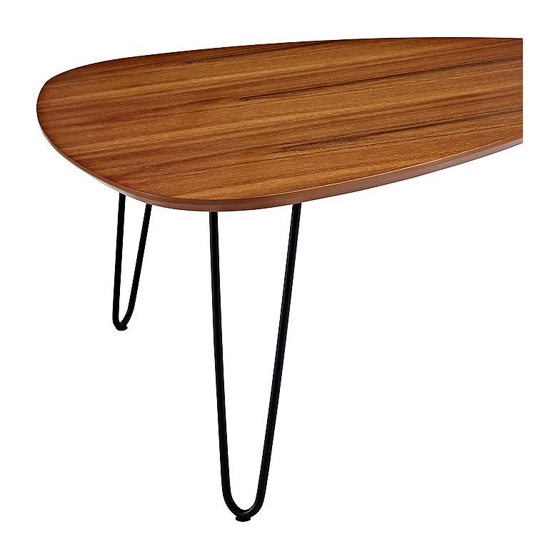Image 4 Salish 32 inch Wide Walnut Wood Modern Coffee Table more views