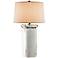 Sallaway Distressed White Table Lamp