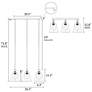 2_Sallingboe 25" Wide Plating Brass 3-Light Linear Pendant more views