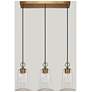 3_Sallingboe 25" Wide Plating Brass 3-Light Linear Pendant more views