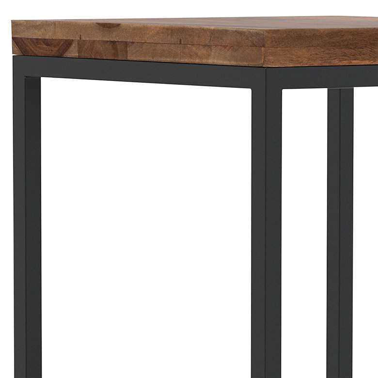 Image 3 Salmonia 25" Golden Brown Square Counter Stool more views