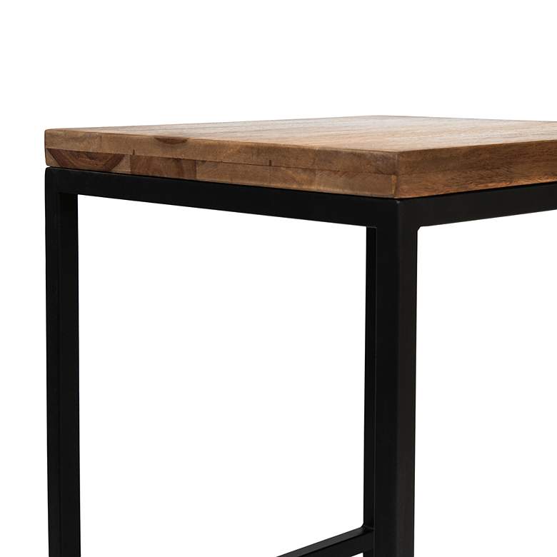 Image 5 Salmonia 25" Golden Brown Square Counter Stool more views