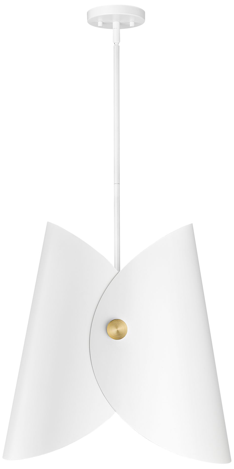 Image 2 Salone by Z-Lite Matte White 18 inch 1 Light Pendant more views