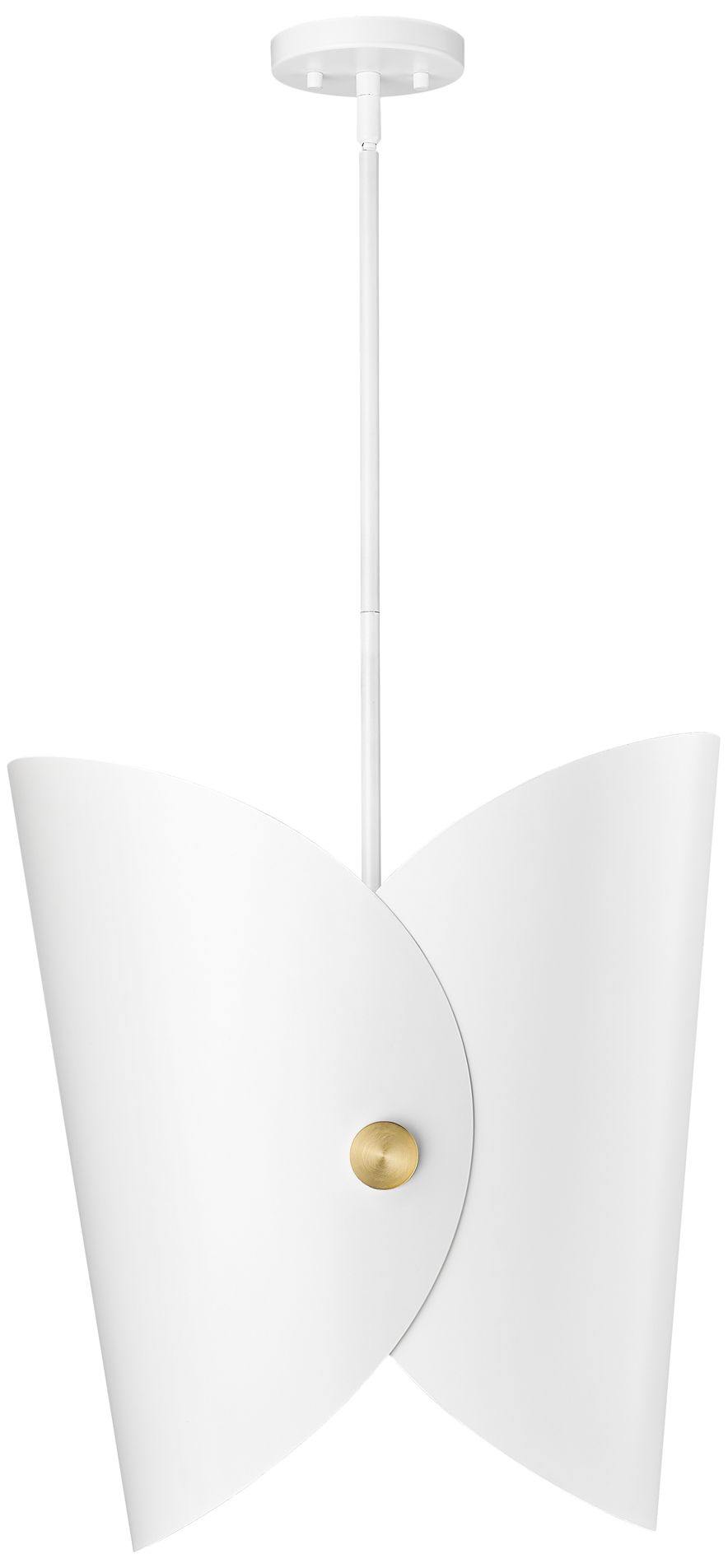 Image 3 Salone by Z-Lite Matte White 18 inch 1 Light Pendant more views