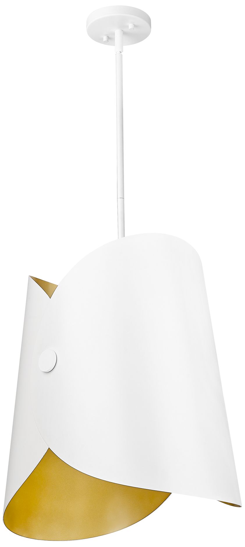 Image 5 Salone by Z-Lite Matte White 18 inch 1 Light Pendant more views
