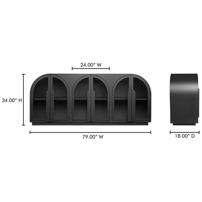 Image 7 Salone Sideboard Black more views