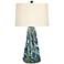 Salt Water Taffey Turquoise Blue Ceramic Table Lamp