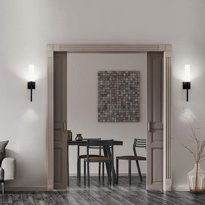 Image 6 Saltaire 22"H x 3"W 1-Light Wall Sconce in Black more views