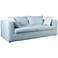 Salty 84 1/4" Wide Blue Striped Outdoor Sofa