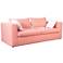 Salty 84 1/4" Wide Coral Striped Outdoor Sofa