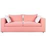 Salty 84 1/4" Wide Coral Striped Outdoor Sofa