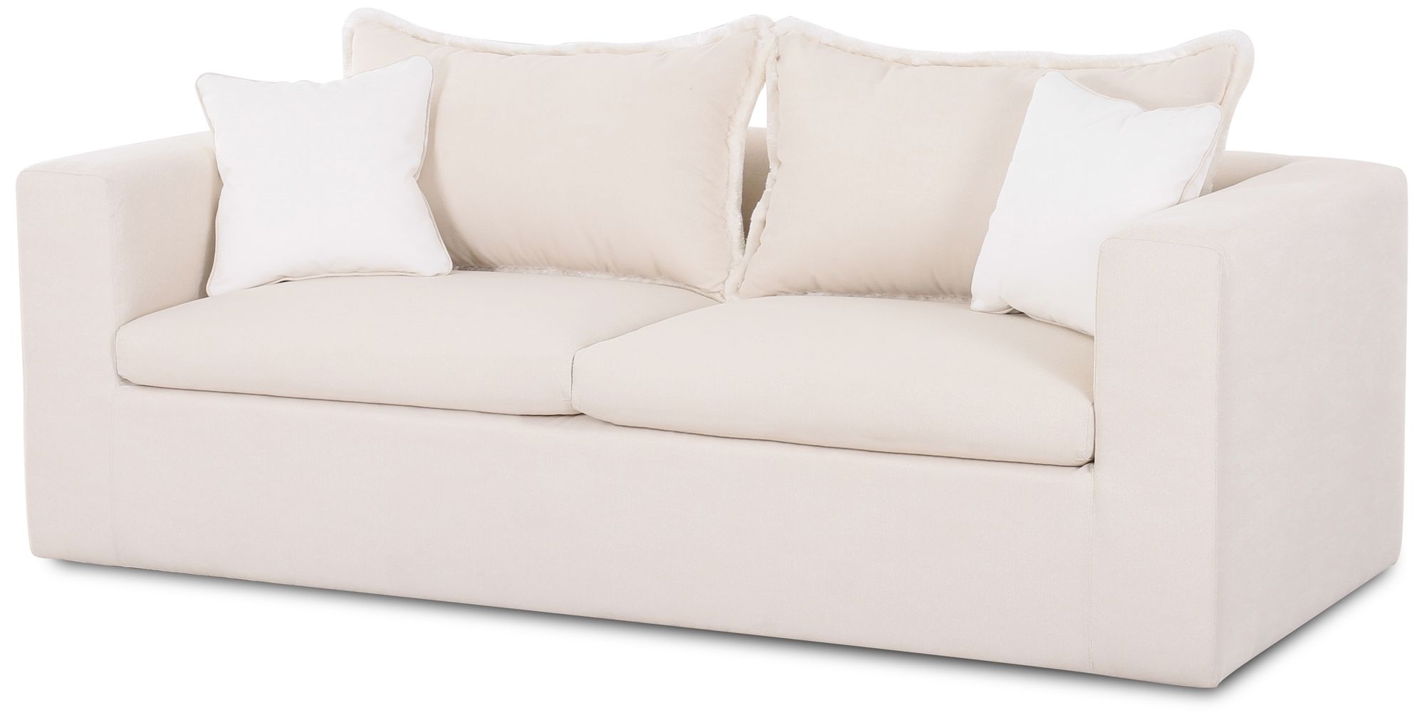 Image 2 Salty Cream Performance Petite Boucle Outdoor Sofa more views