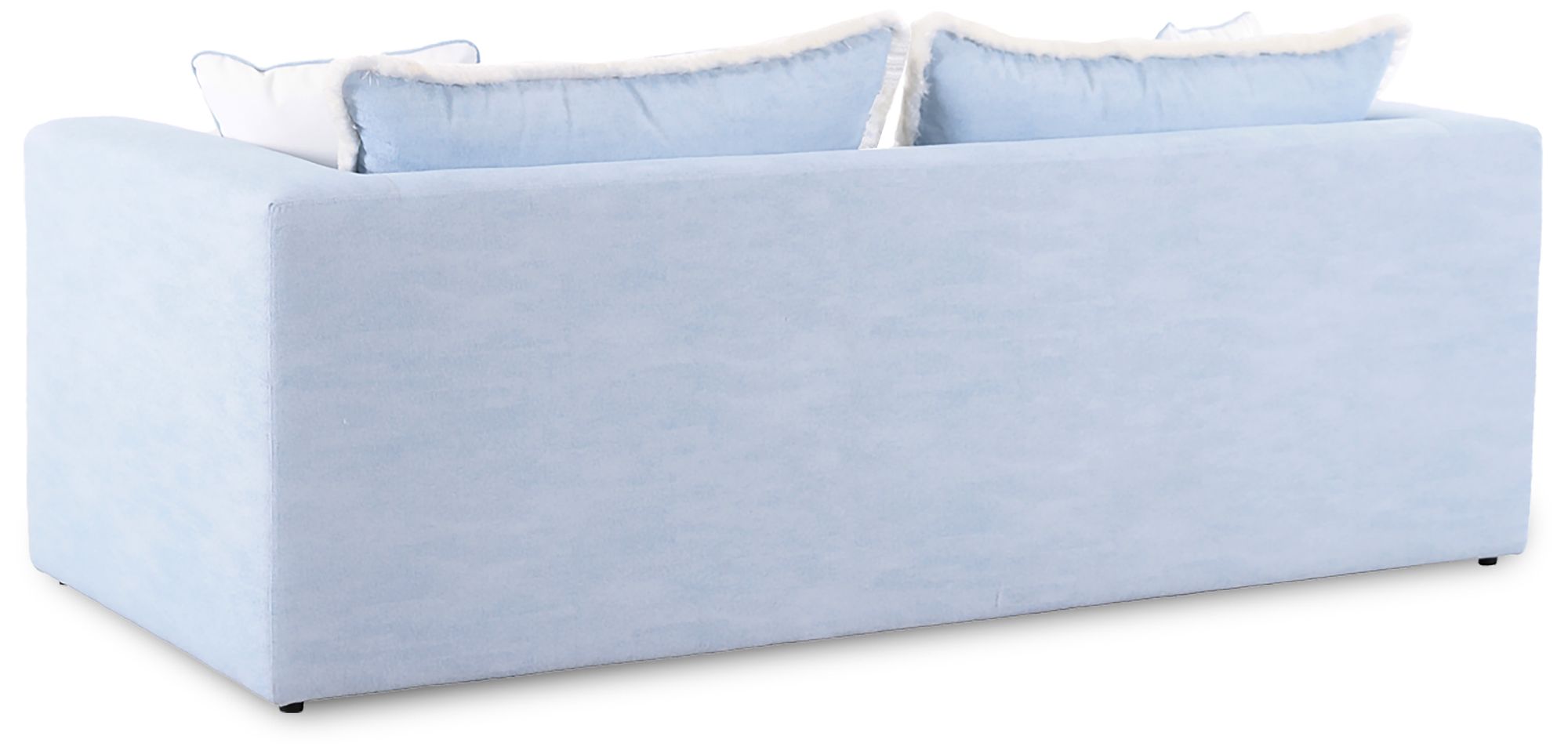 Image 3 Salty Light Blue Performance Petite Boucle Outdoor Sofa more views