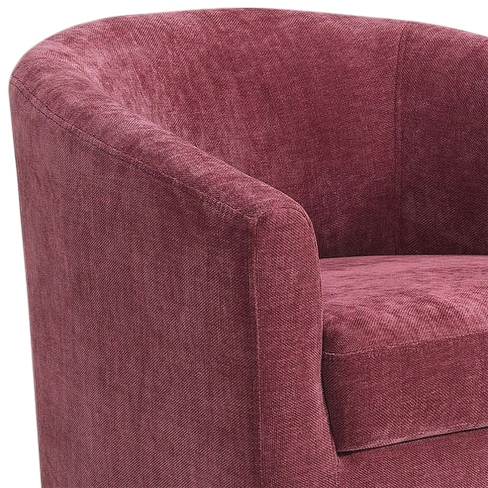 Image 3 Salvador 28" Wide Robin Red Fabric Swivel Chair more views