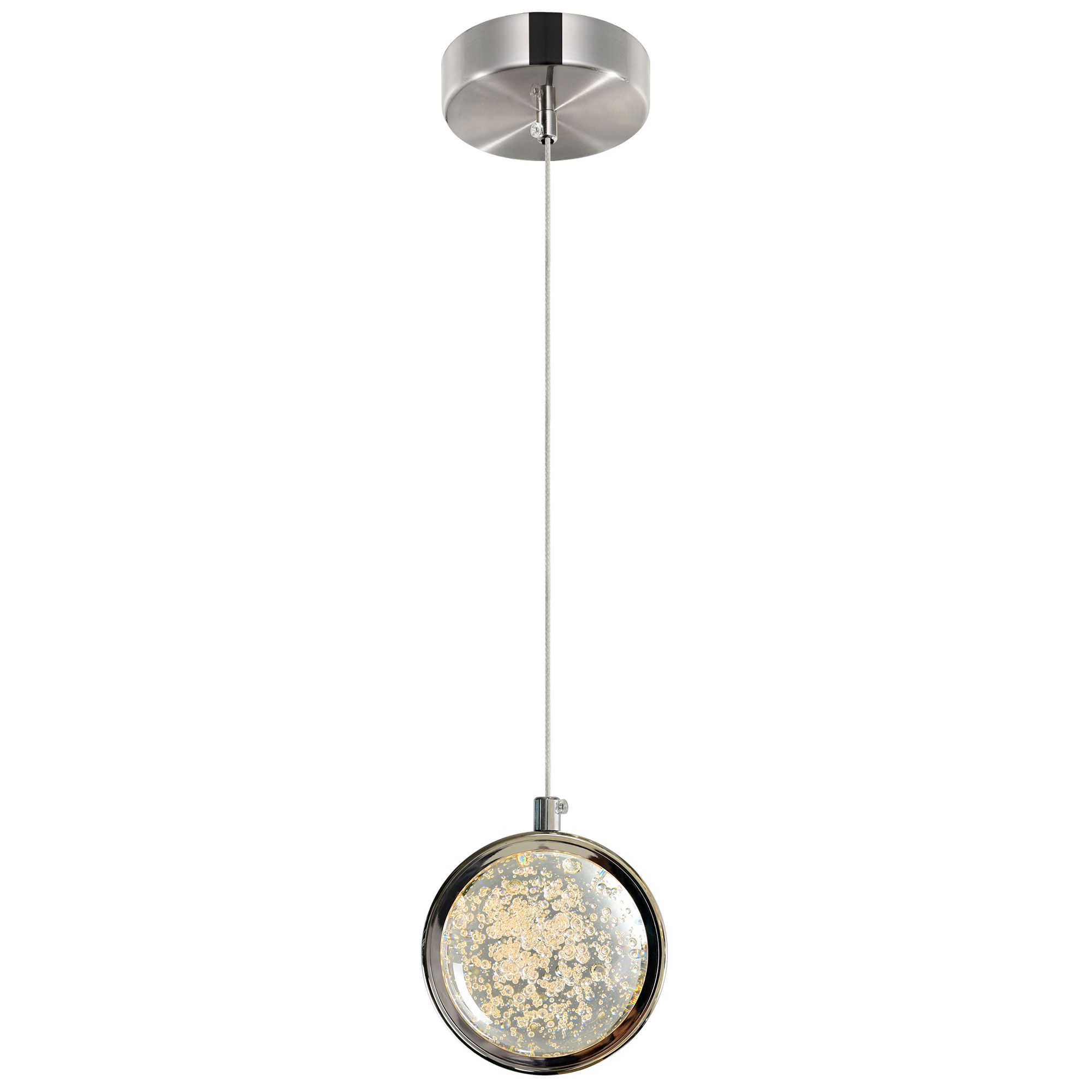 Image 3 Salvador 4 in LED Integrated Polished Nickel Pendant more views
