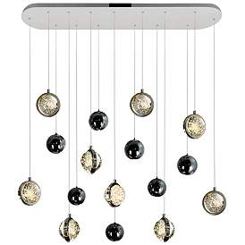 Image1 of Salvador 40 in LED Integrated Polished Nickel Chandelier
