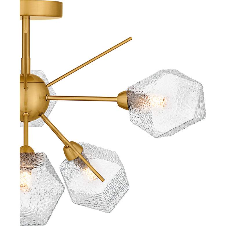 Image 5 Salvador 6-Light Brushed Gold Semi-Flush Mount more views