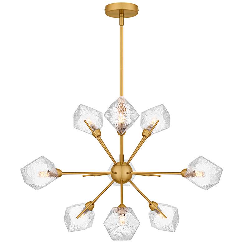 Image 1 Salvador 9-Light Brushed Gold Chandelier