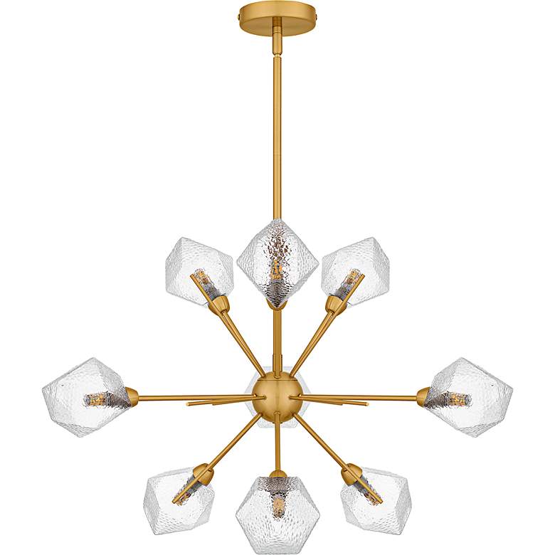 Image 2 Salvador 9-Light Brushed Gold Chandelier more views