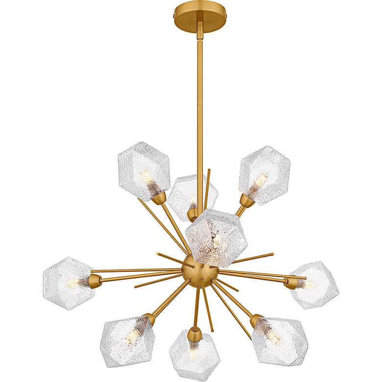 Image 3 Salvador 9-Light Brushed Gold Chandelier more views