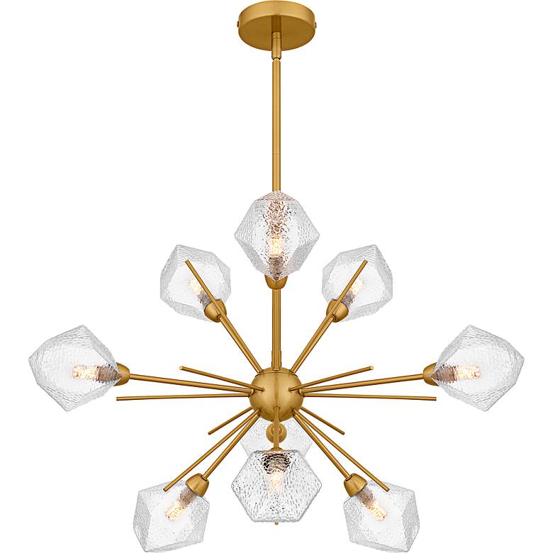Image 4 Salvador 9-Light Brushed Gold Chandelier more views