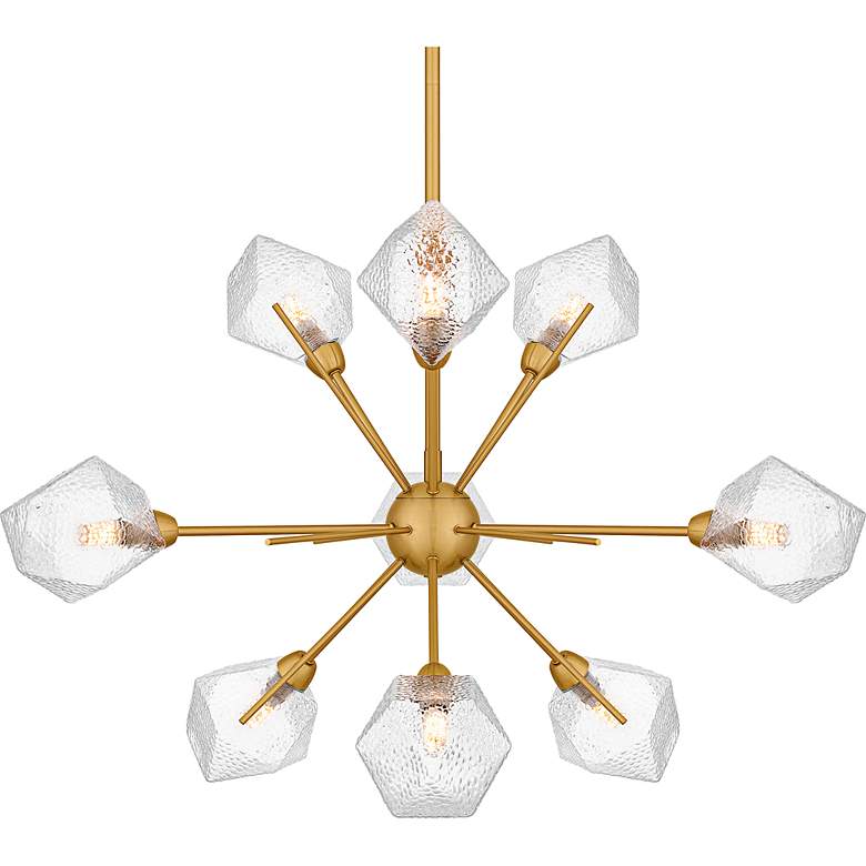 Image 5 Salvador 9-Light Brushed Gold Chandelier more views