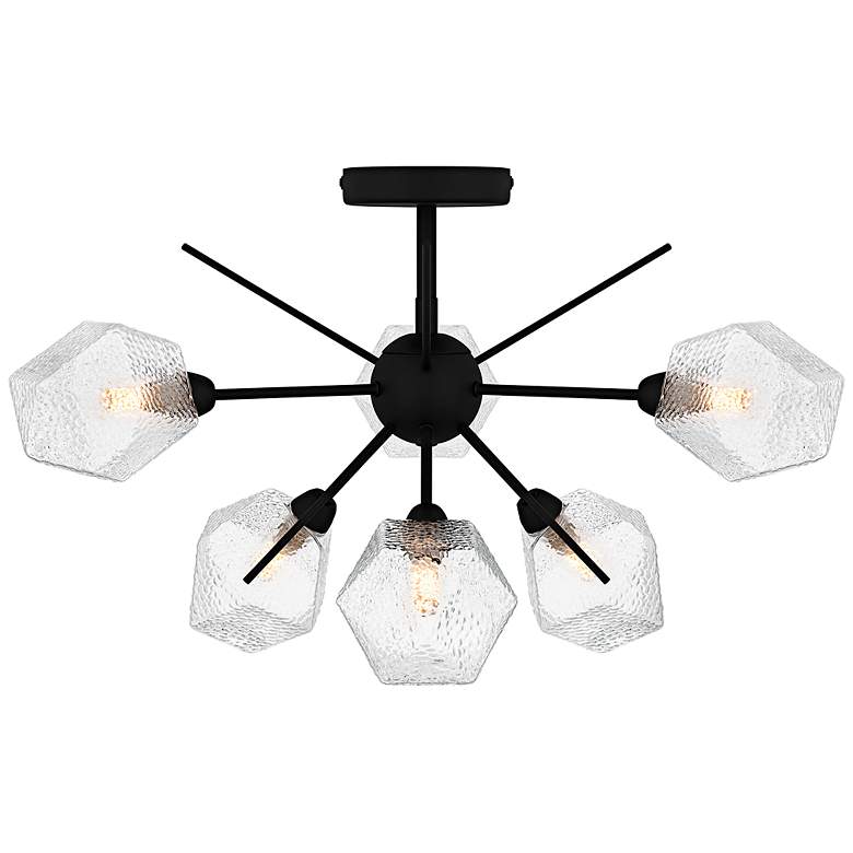 Image 1 Salvador Earth Black Semi-Flush Mount