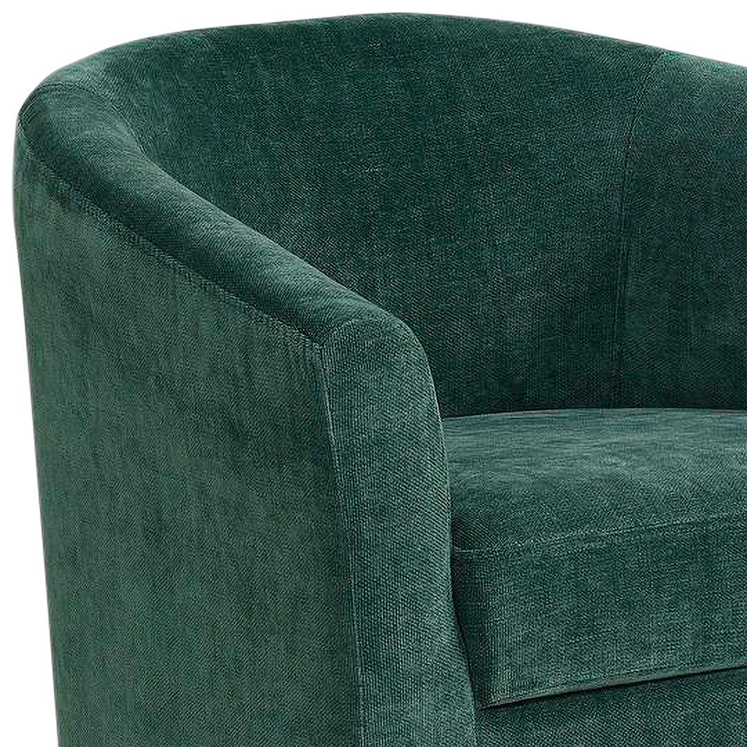 Image 4 Salvador Robin Emerald Fabric Swivel Chair more views