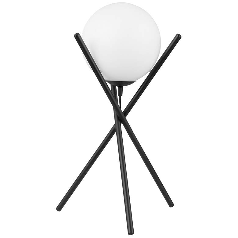 Image 1 Salvezinas - 1-Light Table Lamp - Black - Opal Glass