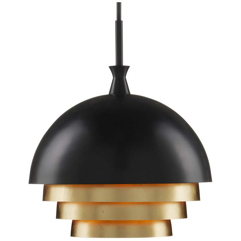 Image 1 Salviati Large Black & Gold Pendant