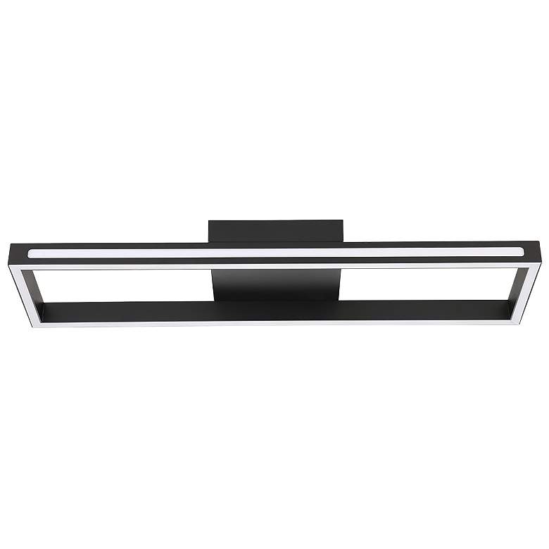 Image 1 Salvilanas 30.32" Wide Black Finish LED Ceiling Light With White Diffu