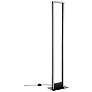Salvilanas 51.45" High Black LED Floor Lamp With White Diffuser