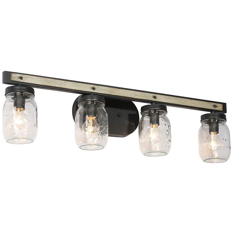Image 1 Salvish 4-Light 26.8" Wide Grey Bath Light