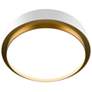 Thumbnail1 of Salvo 4"H x 15"W 1-Light Flush Mount in White