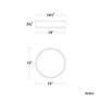 Thumbnail3 of Salvo 4"H x 15"W 1-Light Flush Mount in White more views
