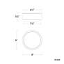 3_Salvo 4"H x 9"W 1-Light Flush Mount in Black more views