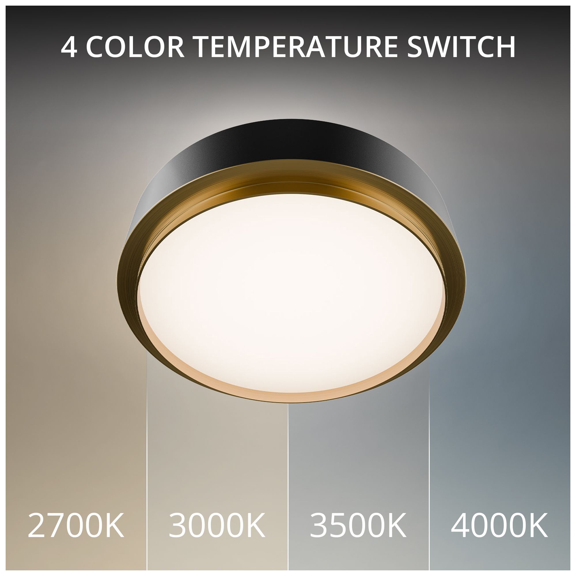 Image 2 Salvo 4"H x 15"W 1-Light Flush Mount in Black more views