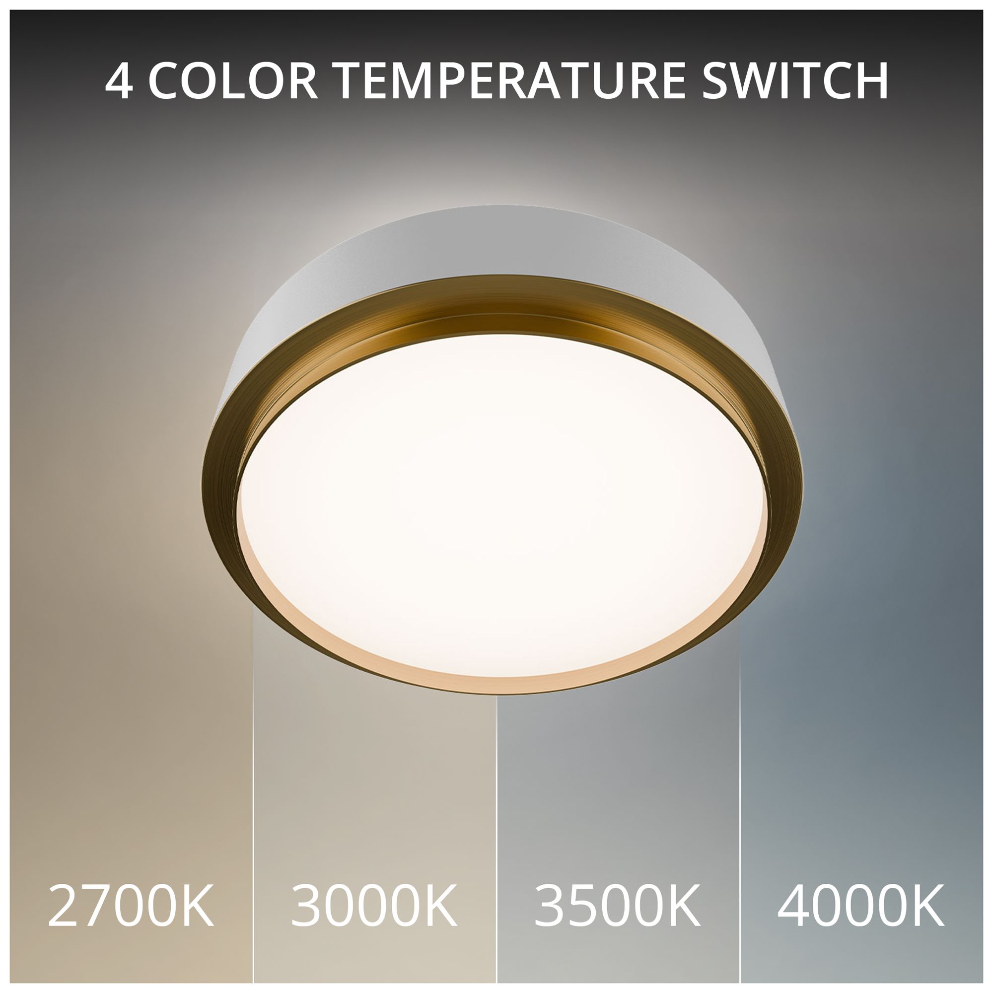 Image 2 Salvo 4"H x 15"W 1-Light Flush Mount in White more views