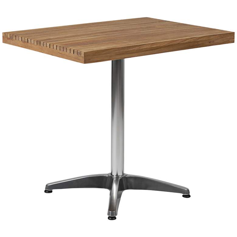 Image 1 Sam Teak Top Aluminum Dining Table