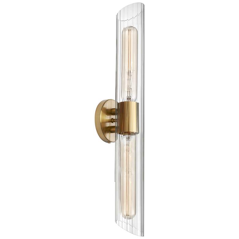 Image 1 Samantha 25" Wide Aged Brass Bath Light