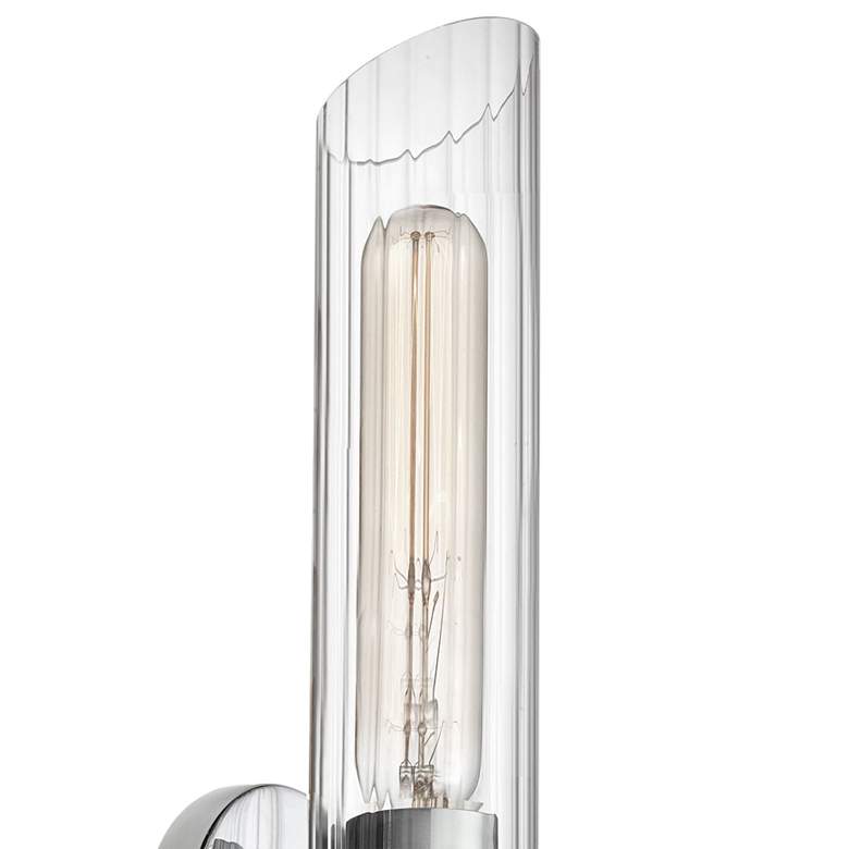Image 3 Samantha 25" Wide Modern Polished Chrome Bath Light more views