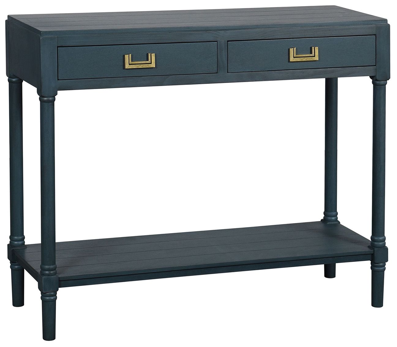 Image Samantha 35.5" Wide 2 Drawer Antique Navy Console Table