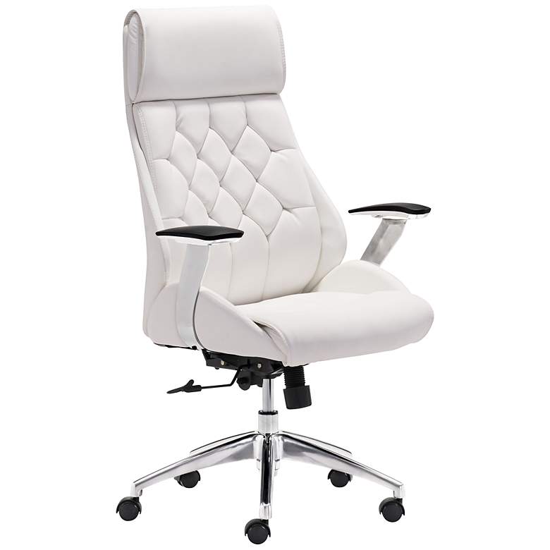 Image 1 Samantha Adjustable White Office Chair