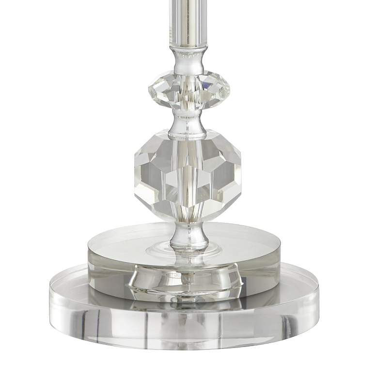 Image 5 Samantha Crystal Column Table Lamp With 7 inch Wide Round Riser more views