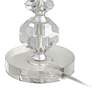 Samantha Crystal Column Table Lamp With 7" Wide Round Riser
