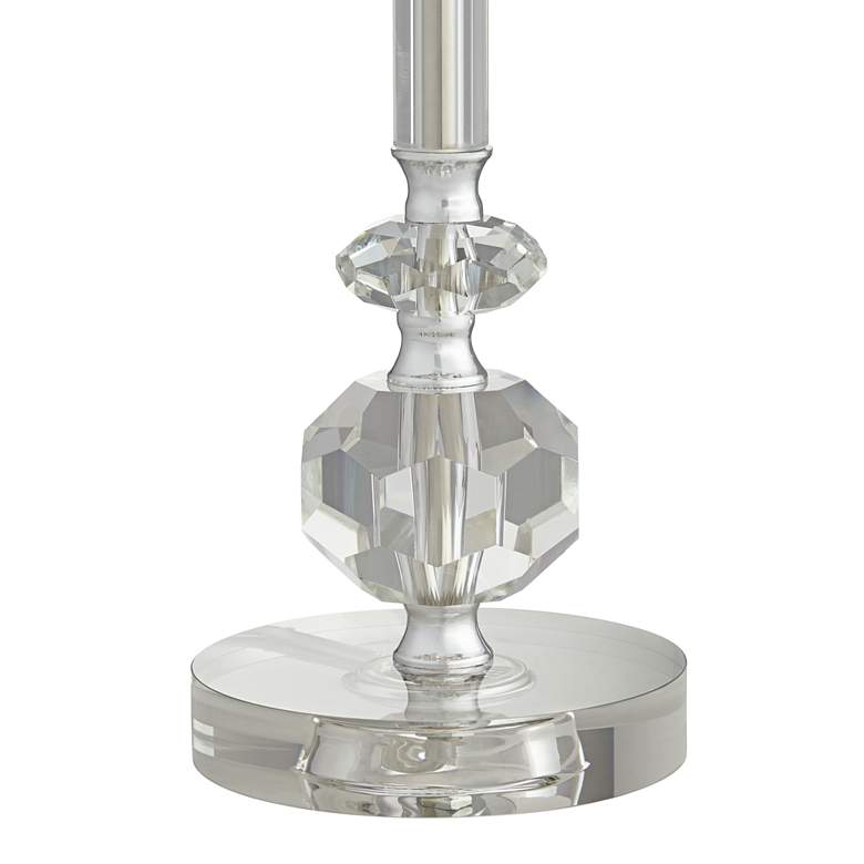 Image 6 Samantha Crystal Column Table Lamp with Dimmer with USB Port more views