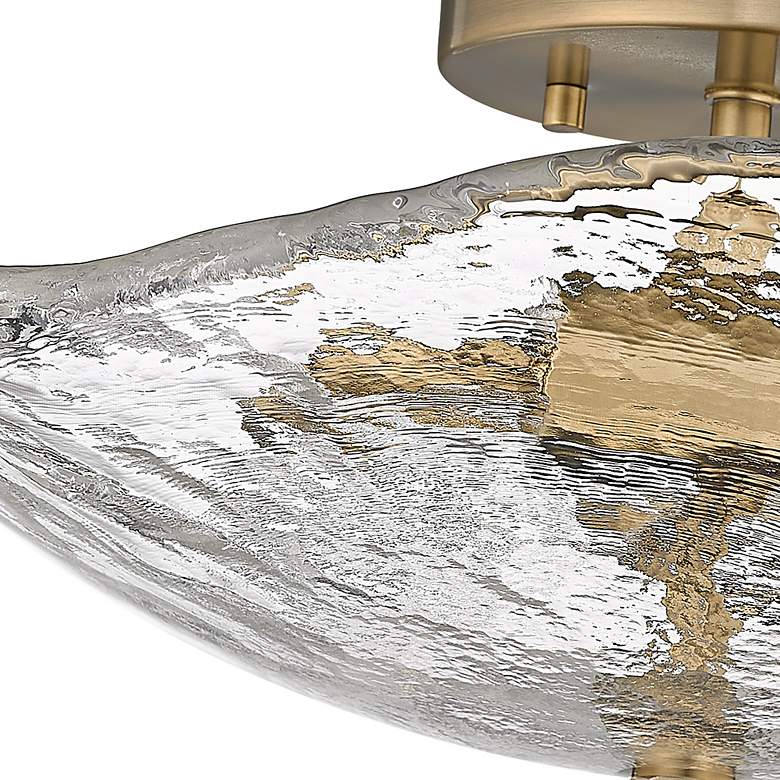 Image 4 Samara 15 1/2" Wide Modern Brass 2-Light Ceiling Light more views