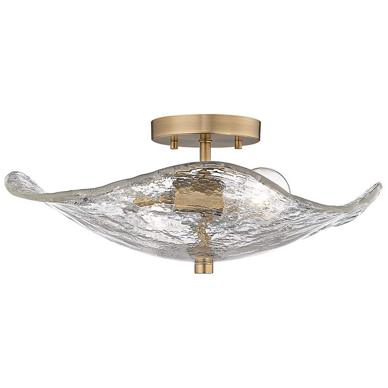 Image 5 Samara 15 1/2" Wide Modern Brass 2-Light Ceiling Light more views